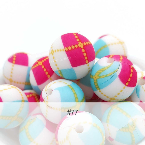Silicone Print Beads #77