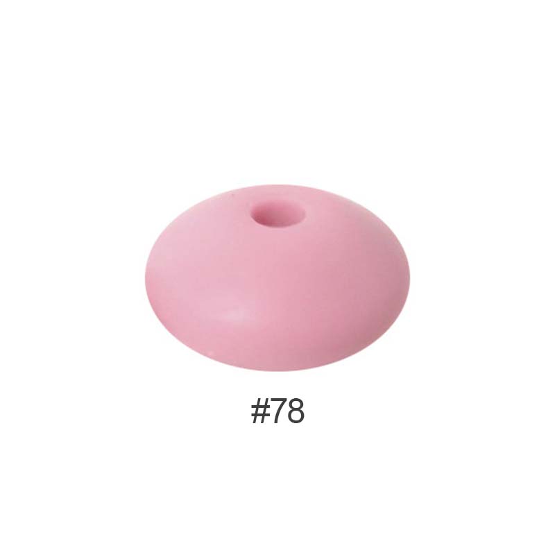 Perles en silicone en forme de soucoupe de 12 mm
