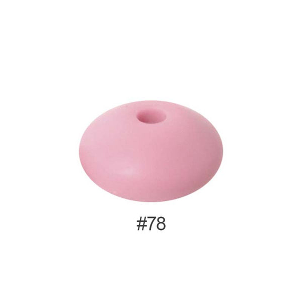 Perles en silicone en forme de soucoupe de 12 mm