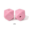 10pcs 17mm Silicone Hexagon Beads