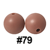 20pcs 12mm Round Silicone Beads