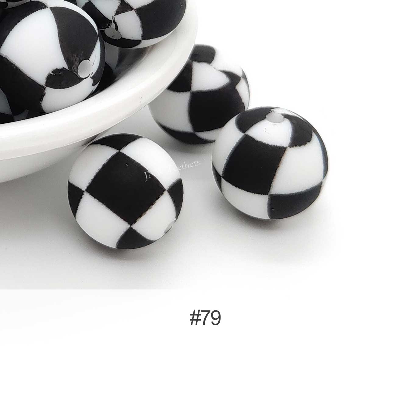 Silicone Print Beads #79