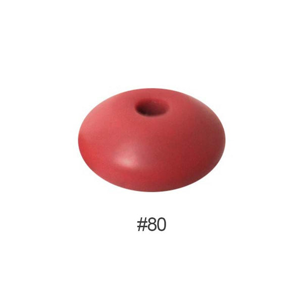 Perles en silicone en forme de soucoupe de 12 mm