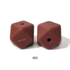 10pcs 17mm Silicone Hexagon Beads