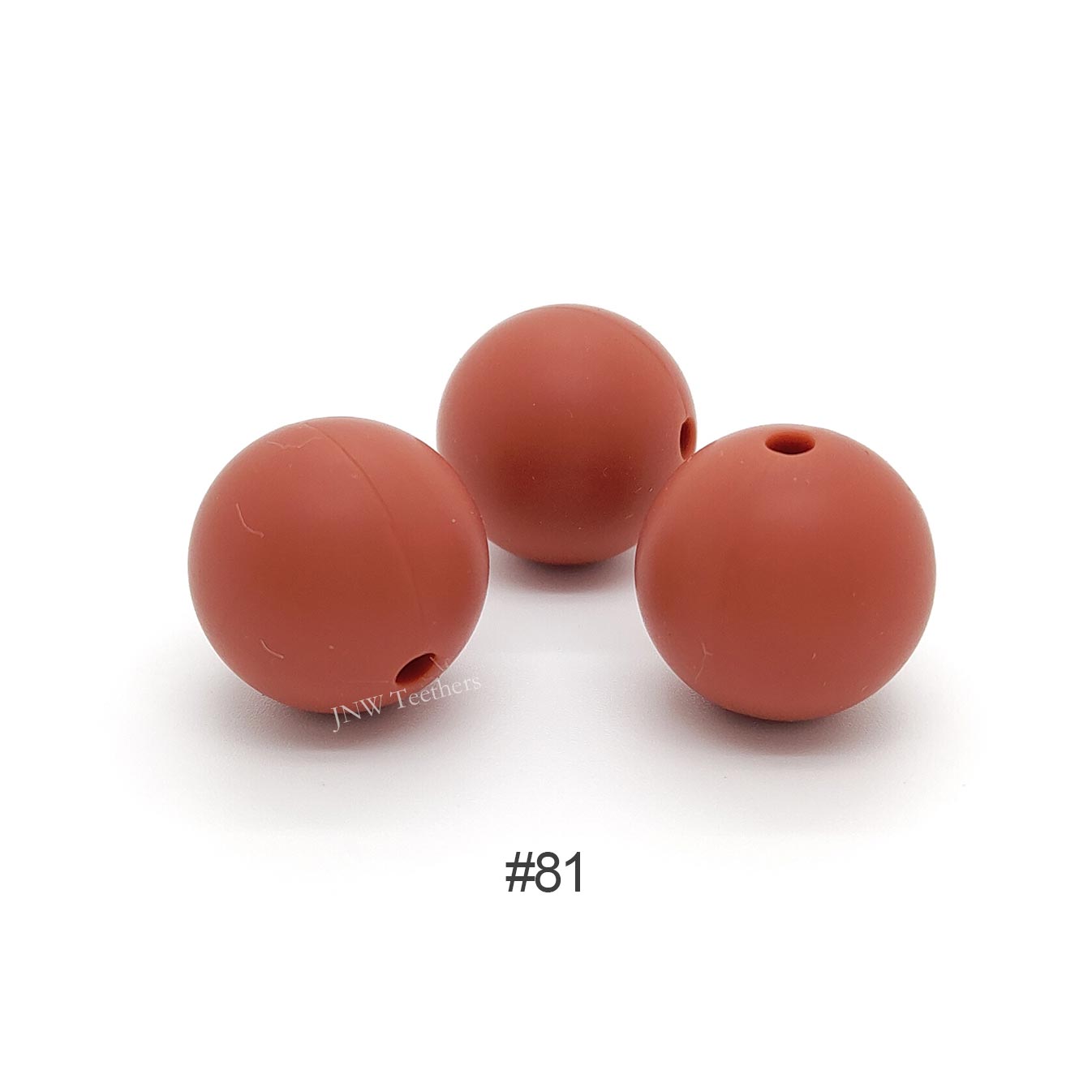 81 Chocolate silicone round beads 9mm 12mm 15mm
