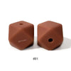 10pcs 17mm Silicone Hexagon Beads