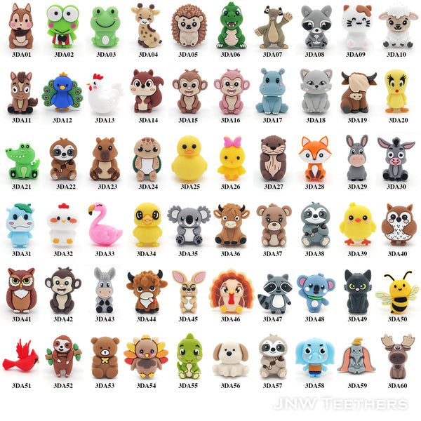 3D Animal Focal Beads