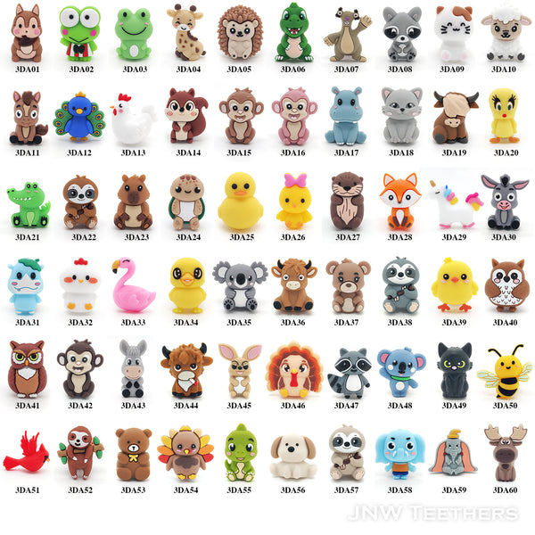 3D Animal Focal Beads