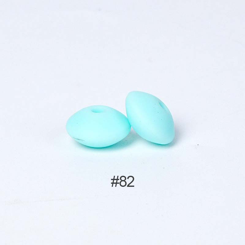 Perles en silicone en forme de soucoupe de 12 mm