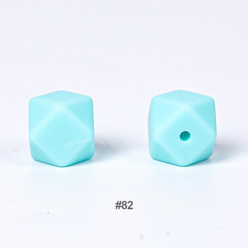 10pcs 17mm Silicone Hexagon Beads