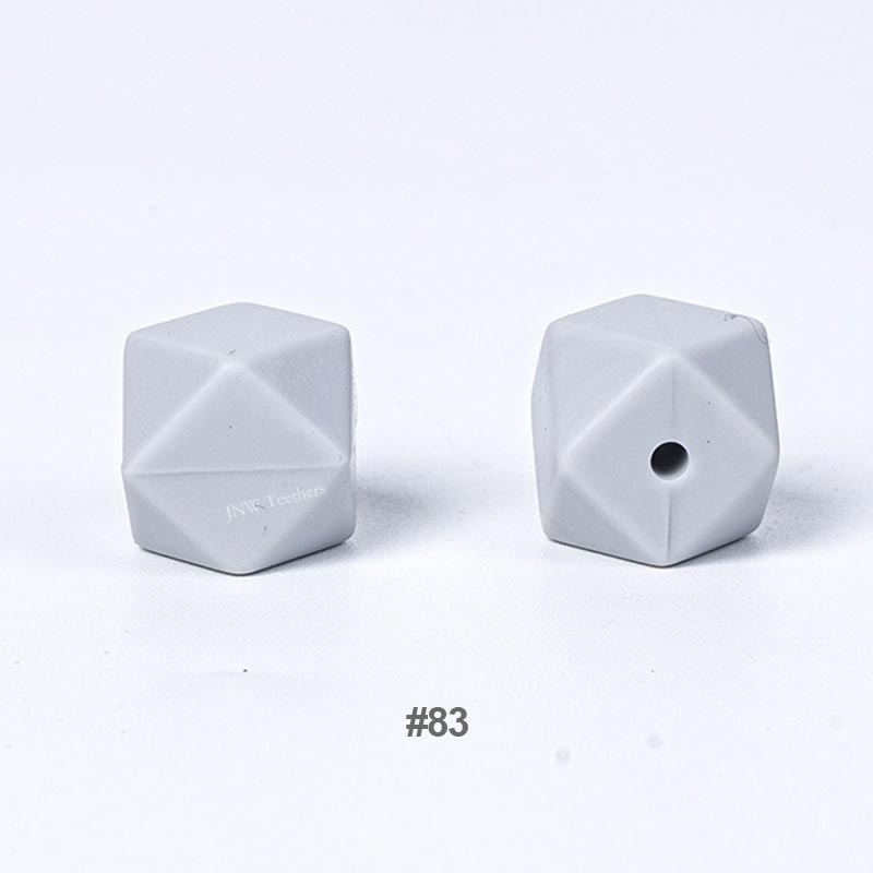 10pcs 17mm Silicone Hexagon Beads
