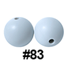 20pcs 12mm Round Silicone Beads