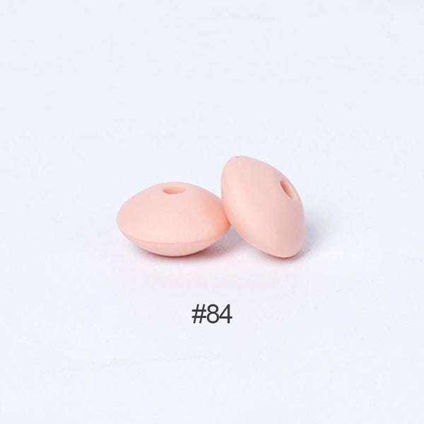 Perles en silicone en forme de soucoupe de 12 mm