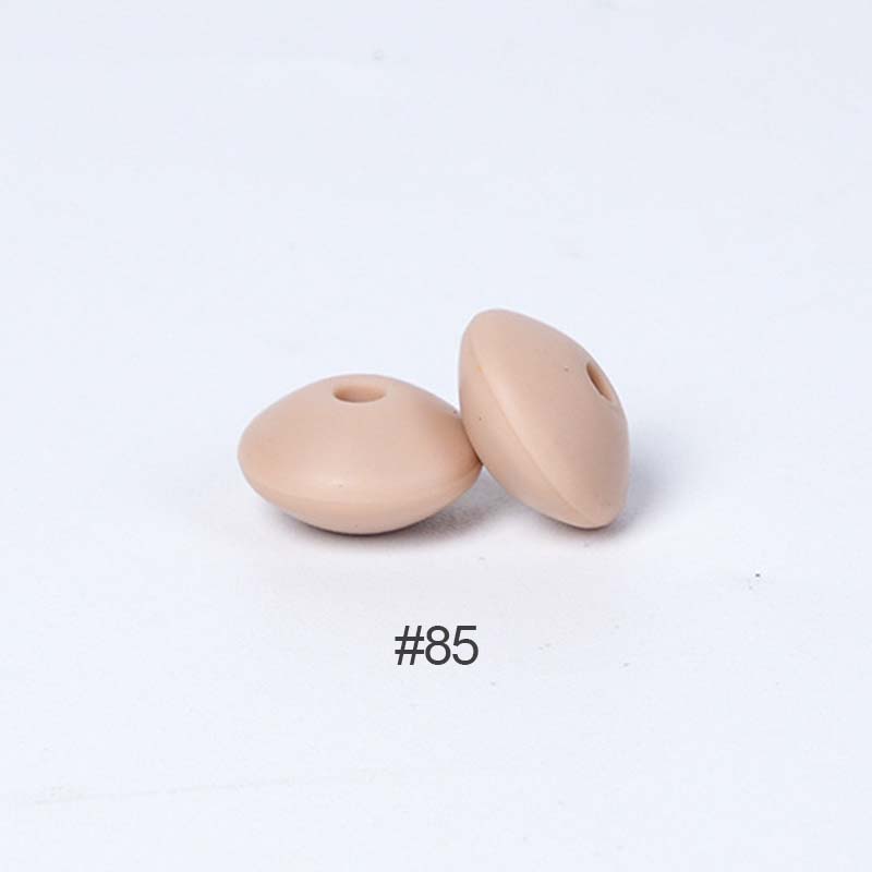 Perles en silicone en forme de soucoupe de 12 mm