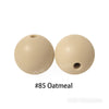 JNWTeethers 12mm silicone round beads oatmeal color