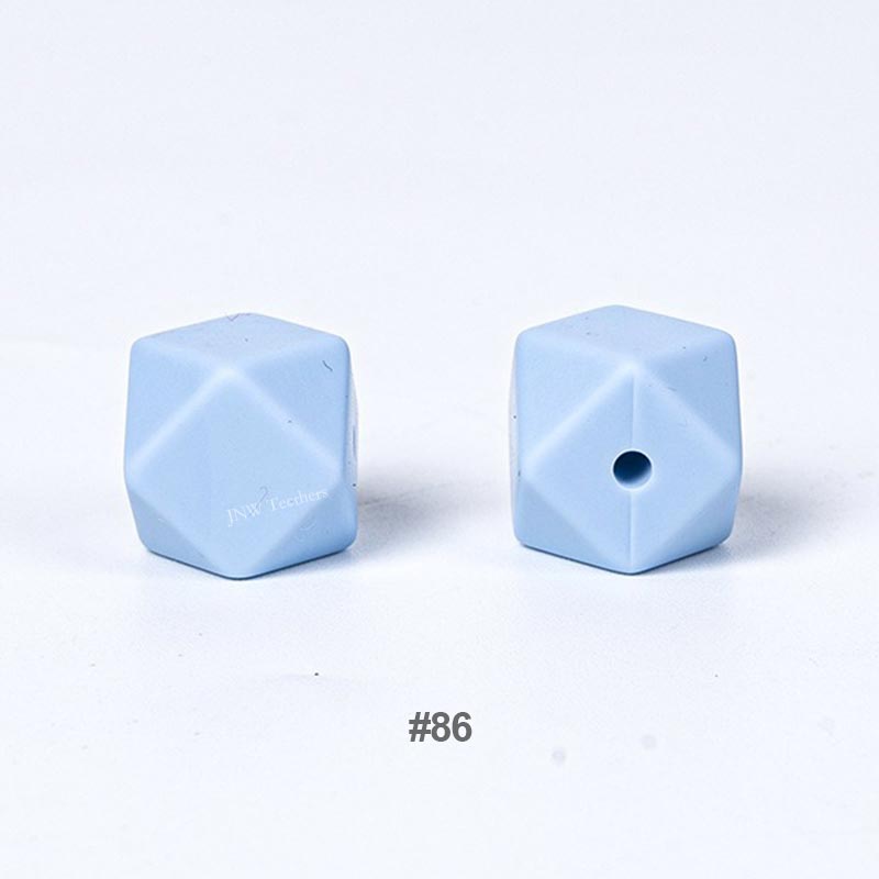 10pcs 17mm Silicone Hexagon Beads