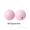 JNWTeethers 9mm silicone round beads quartz pink