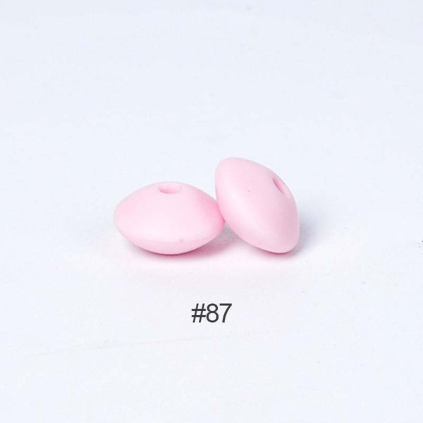Perles en silicone en forme de soucoupe de 12 mm