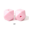 10pcs 17mm Silicone Hexagon Beads