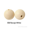 JNWTeethers 12mm silicone round beads navajo white color