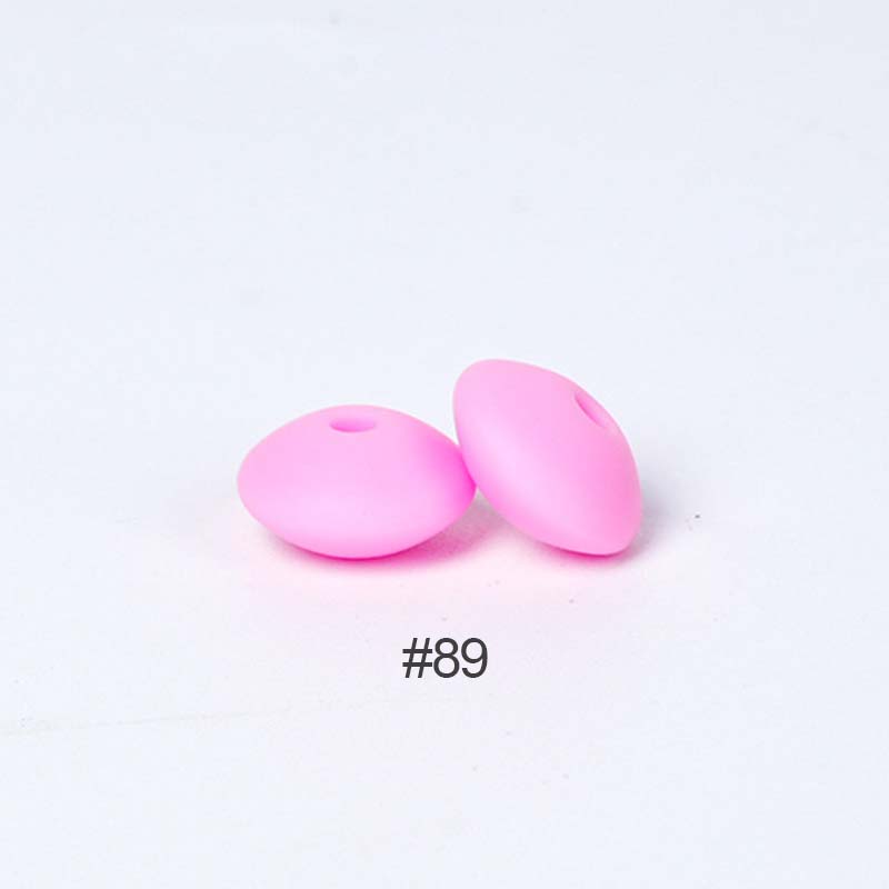 Perles en silicone en forme de soucoupe de 12 mm