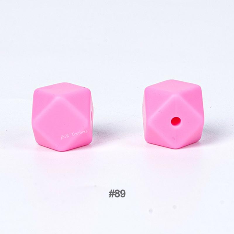 10pcs 17mm Silicone Hexagon Beads