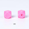10pcs 17mm Silicone Hexagon Beads