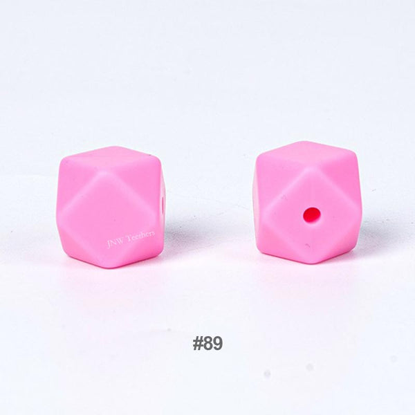 10pcs 17mm Silicone Hexagon Beads