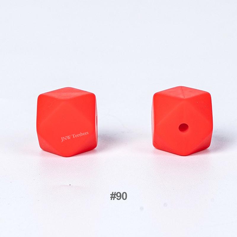 10pcs 17mm Silicone Hexagon Beads
