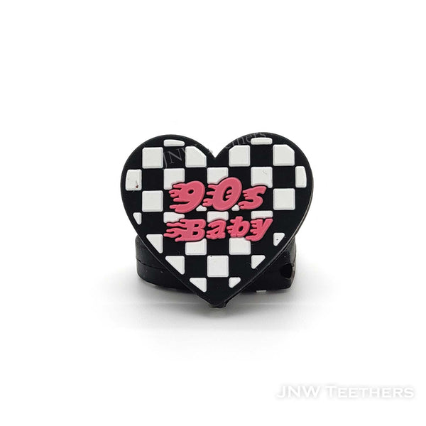 90’s baby love grid silicone focal beads