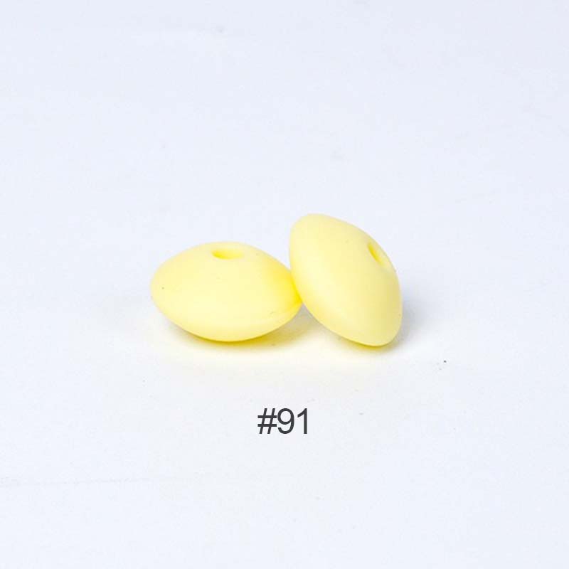 Perles en silicone en forme de soucoupe de 12 mm