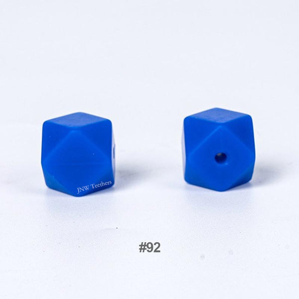10pcs 17mm Silicone Hexagon Beads