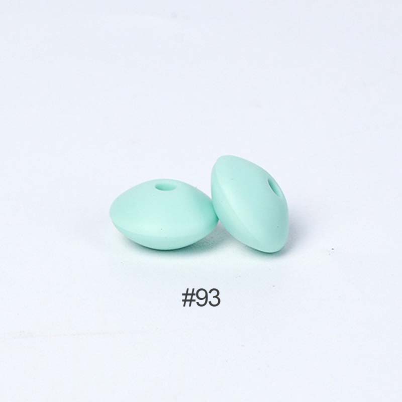 Perles en silicone en forme de soucoupe de 12 mm