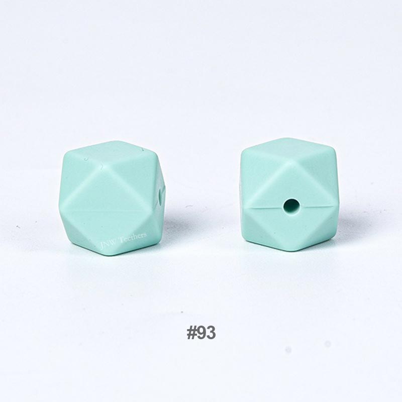 10pcs 17mm Silicone Hexagon Beads