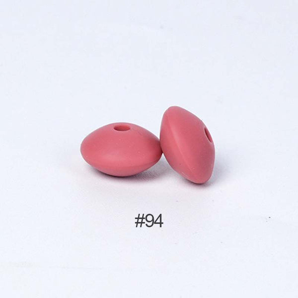 Perles en silicone en forme de soucoupe de 12 mm