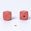 10pcs 17mm Silicone Hexagon Beads