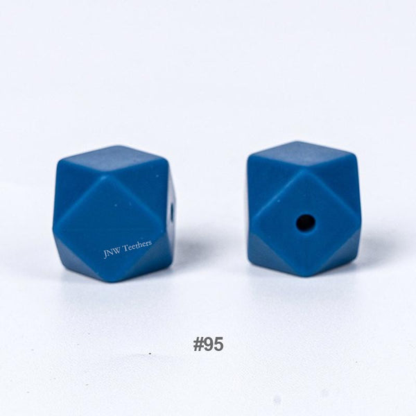 10pcs 17mm Silicone Hexagon Beads