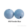JNWTeethers 9mm silicone round beads powder blue color