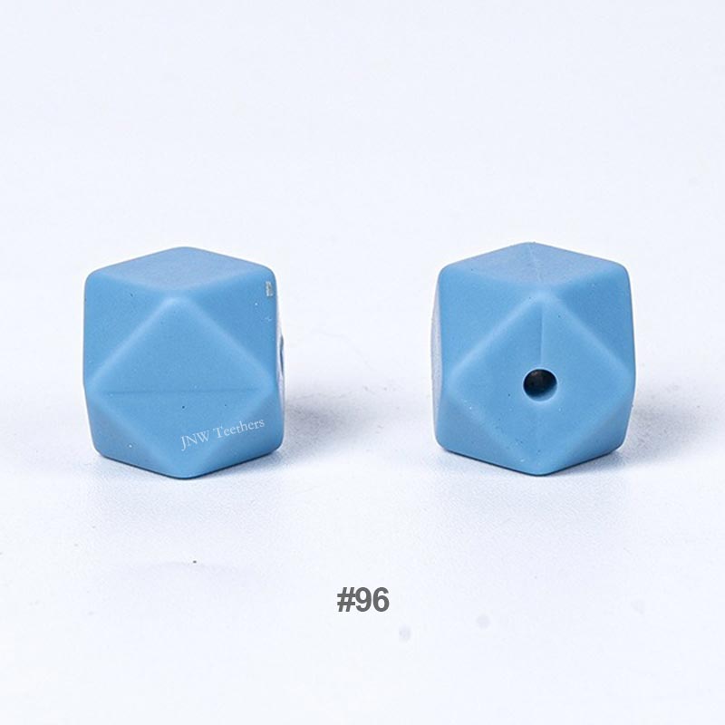 10pcs 17mm Silicone Hexagon Beads
