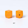 10pcs 17mm Silicone Hexagon Beads