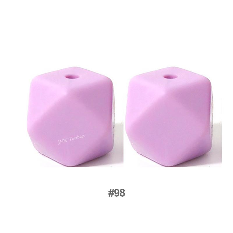 10pcs 17mm Silicone Hexagon Beads