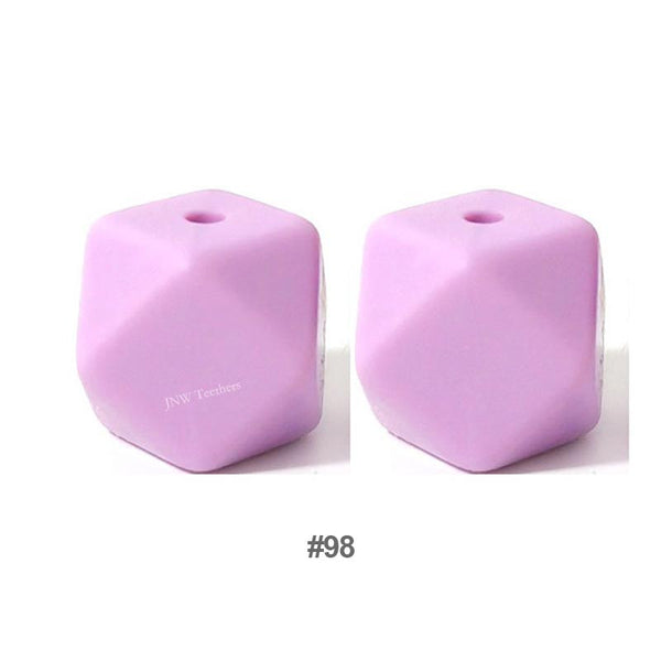 10pcs 17mm Silicone Hexagon Beads