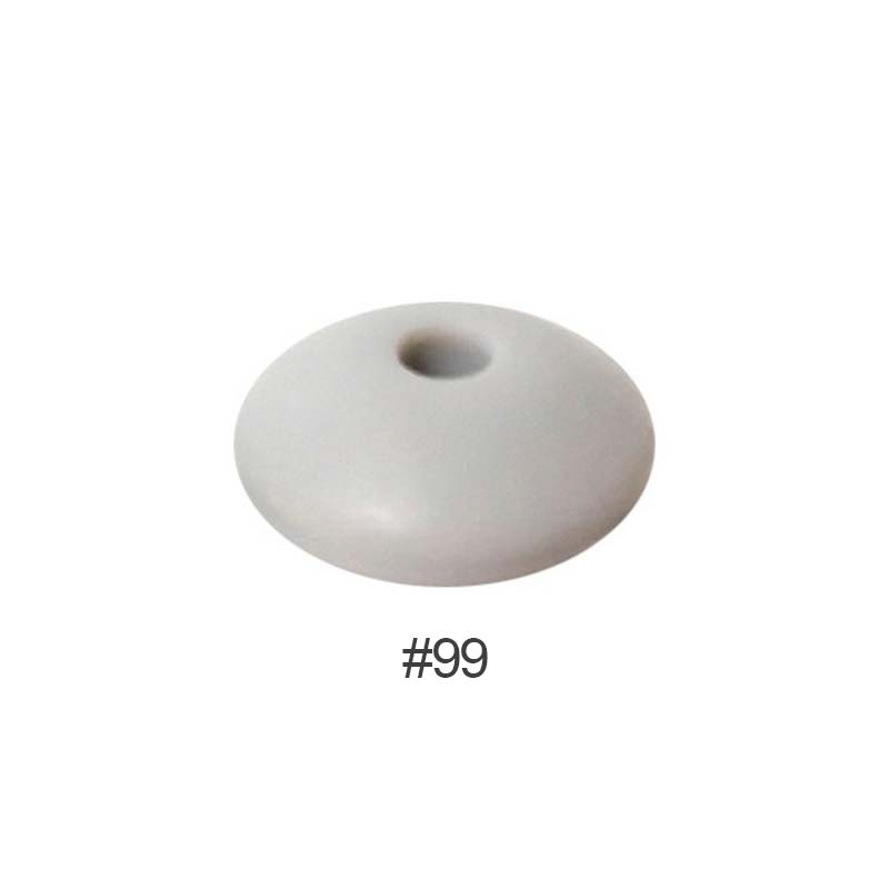 Perles en silicone en forme de soucoupe de 12 mm