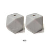 10pcs 17mm Silicone Hexagon Beads