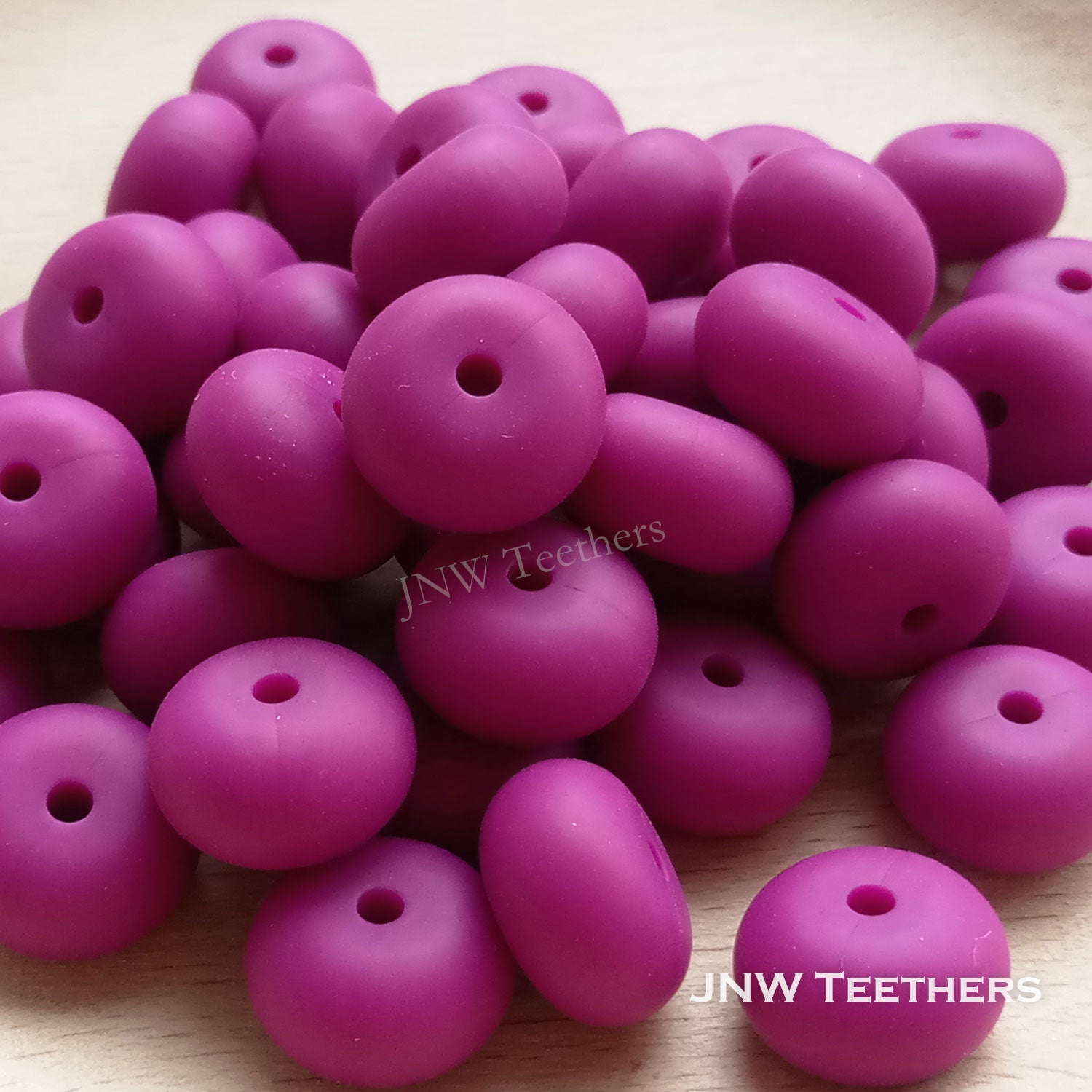 14mm Silicone Abacus - Magenta