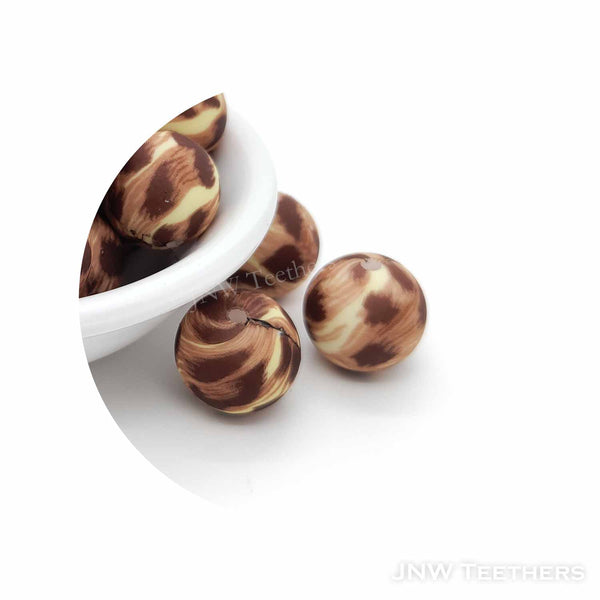 #9 Quicksand  Leopard Prints - Silicone Beads