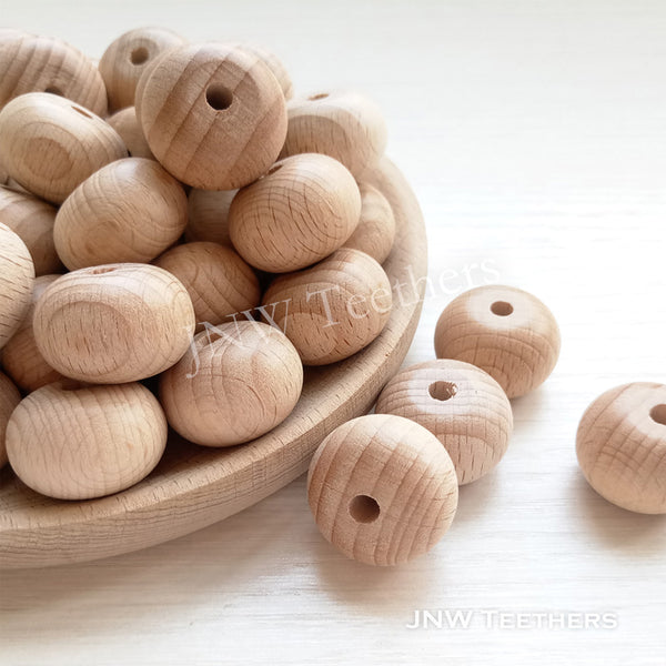 22mm wood abacus beads
