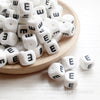 12mm Silicone Dice English Alphabet Letters Beads