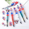 American Independence Day theme silicone focal beads