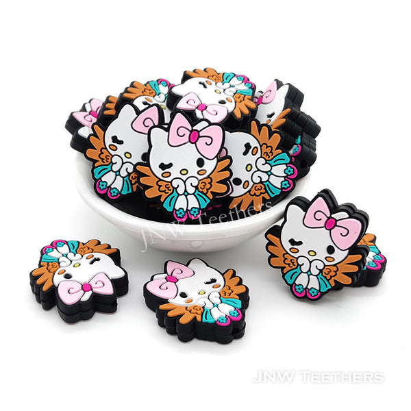 Angel Kitty cat silicone focal beads